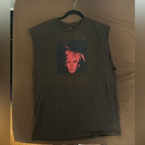 andy warhol cut off tee shirt